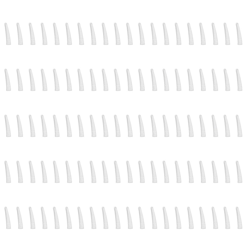 Didiseaon 200pcs Silicone Tweezers Non-Slip Tip Covers Elbow Clip Protective Cover Set for Eyelash Extension and Precision Beauty Tools