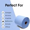 Protectafile Trade Centrefeed Blue Roll - 2 Ply Embossed Blue Paper Towel Roll (Pack of 12 Rolls) view 3