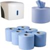 Protectafile Trade Centrefeed Blue Roll - 2 Ply Embossed Blue Paper Towel Roll (Pack of 12 Rolls) view 4