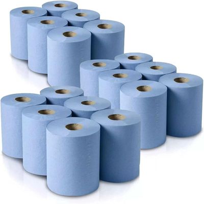 Protectafile Trade Centrefeed Blue Roll - 2 Ply Embossed Blue Paper Towel Roll (18)