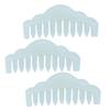 DOITOOL 3pcs Jade Hair Combs for Scalp Massaging and Circulation Relief Smooth Edges for Comfortable Use Elegant Appearance Sky view 1