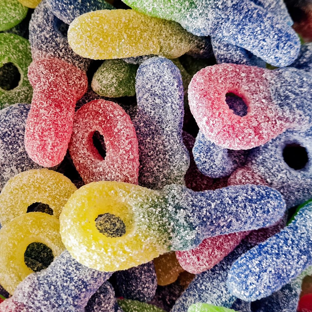 Taos Fizzy Dummy Tongue Painting Vegan Gummy Pick & Mix Sweets Kingsway 500g