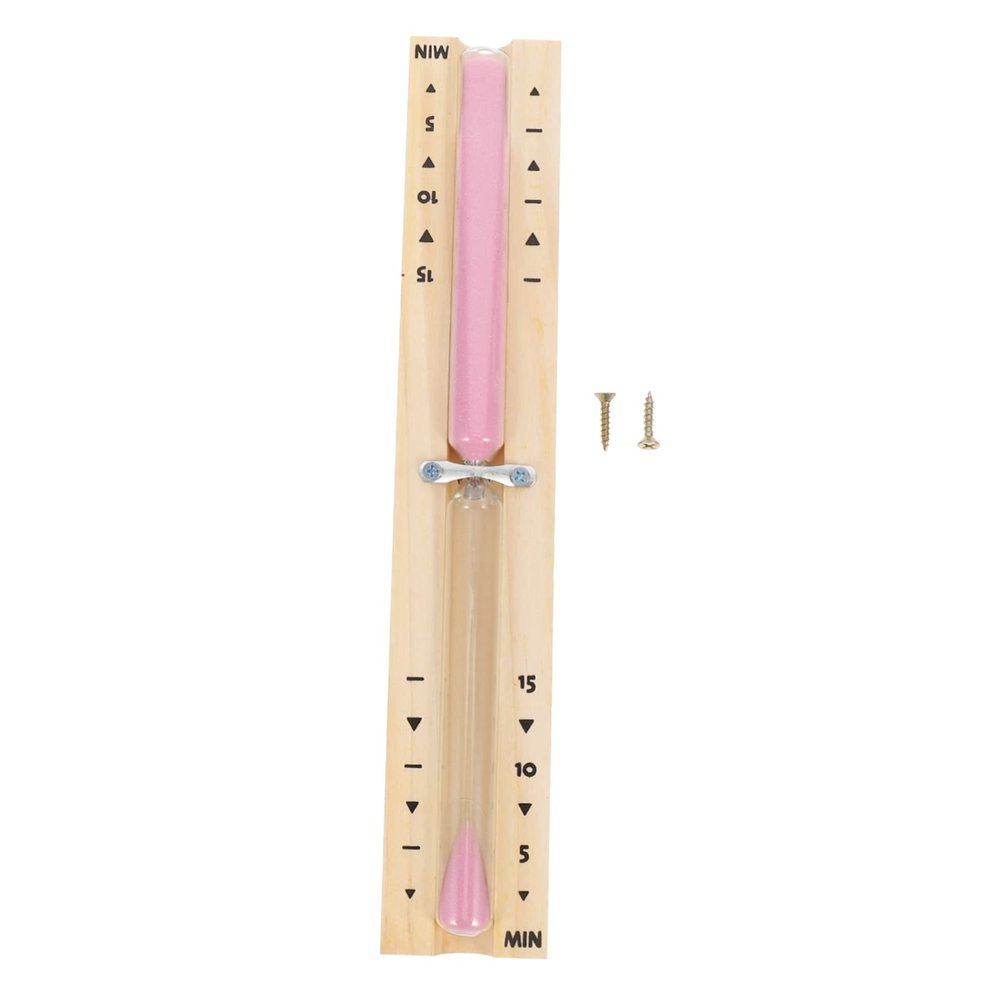 ABOOFAN Wooden Sauna Room Hourglass Timer 15-minute Sand Timer for Steam Room Reminding