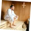 ABOOFAN Wooden Sauna Room Hourglass Timer 15-minute Sand Timer for Steam Room Reminding view 2