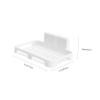 PRETYZOOM 3pcs Adhesive Soap Drainer Tray Bathroom Wall Mount Soap Case Holder Non-punch Storage Tray for Daily Use view 2
