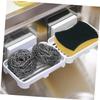 PRETYZOOM 3pcs Adhesive Soap Drainer Tray Bathroom Wall Mount Soap Case Holder Non-punch Storage Tray for Daily Use view 4