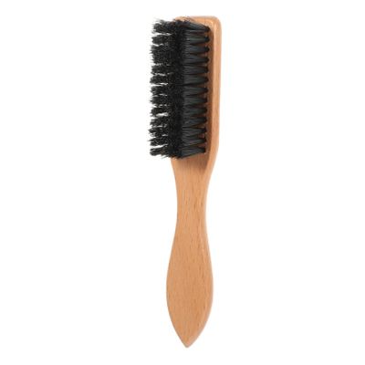 Mipcase Beard Brush Comb for Men with Natural Boar Bristles and Beech Wood Handle Beard Styling Tool for Facial Hair Grooming and Shaping and Mustache Maintenance