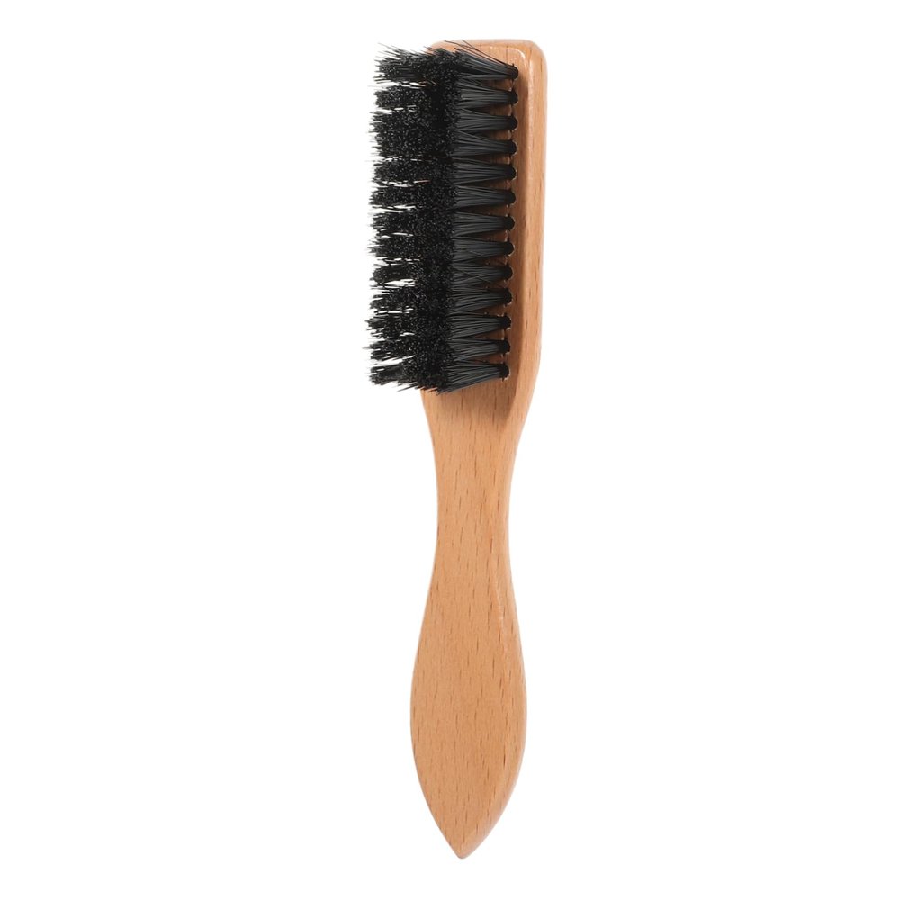 Mipcase Beard Brush Comb for Men with Natural Boar Bristles and Beech Wood Handle Beard Styling Tool for Facial Hair Grooming and Shaping and Mustache Maintenance
