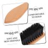 Mipcase Beard Brush Comb for Men with Natural Boar Bristles and Beech Wood Handle Beard Styling Tool for Facial Hair Grooming and Shaping and Mustache Maintenance view 3