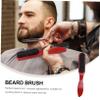 Mipcase Men's Beard Brush Solid Wood Handle Natural Pig Bristles Small Portable for Beard Care view 4