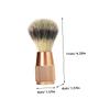 FRCOLOR Nylon Beard Brush for Men Small Beard Care Tool Portable Men's Grooming Brush view 2