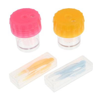 PartyKindom Cleaner Case Portable Cleaner Kit for Daily Eye Care Needs Random Color