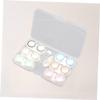 PartyKindom Lens Case Holder Set 6pcs, Plastic Container with Tweezers and Suction Stick, Portable Storage Box for Travel and Home Use view 3