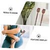 PartyKindom 3pcs Wooden Scratcher Back Scratching Tool Claw Scratcher for Elderly Practical Back Massager Itch Scratch Tool for Pain Relief view 2