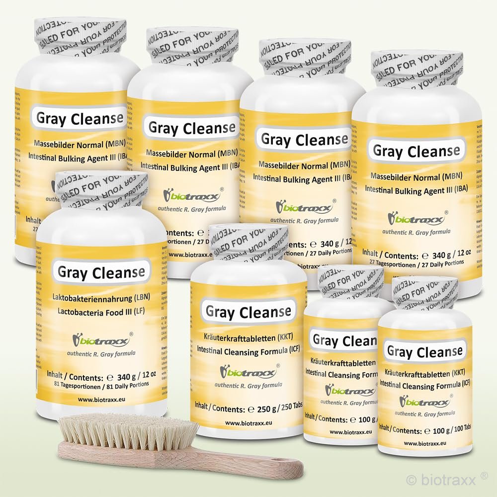 biotraxx R. Gray Complete Pack Normal - 9 Piece Package Complete Treatment Normal, Colon Care and Cleansing, Powder Blend