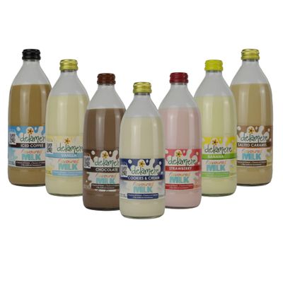 Delamere Dairy Flavour Milk | Custom case of 6 big 500ml bottles | Choose From 6 Flavours & Receive 2 500ml Bottles of Each Choice