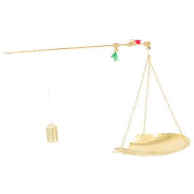 ABOOFAN Copper Chinese Medicine Weighing Scale 500g Capacity with Easy to Read Dial and Wear Resistance Material for Apothecary Use in Chinese Medicine Shop and Home