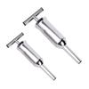 PRETYZOOM 2pcs Stainless Steel Sausage Stuffer Funnel Tubes Household Meat Filling Tool Manual Sausage Making Set Big and Small Sizes for Home Cooking view 1
