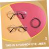 Gatuida Glasses Repair Thread Eyeglass Retainer for Women Half-Rim Glasses Thread Eyeglass Repair String Compact and Lightweight Black view 2