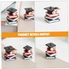 Toyvian 3pcs Graduation Cupcake Toppers Doctoral Cap and Book Decorations for Sturdy Cake Decor for Celebratory Events view 3
