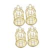 VILLCASE 6pcs European Hollow Out Bell Shape Wedding Favor Boxes Iron Treat Boxes for Party Supplies for Packaging Candy Crafts Chocolates Elegant Design view 1