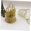 VILLCASE 6pcs European Hollow Out Bell Shape Wedding Favor Boxes Iron Treat Boxes for Party Supplies for Packaging Candy Crafts Chocolates Elegant Design view 2