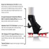 Empowerband Football Ankle Support And Protection - Lighter Faster Stronger Than Traditional Tapes & Braces (Black, XS, Mens UK Boot Size 2-3) view 3