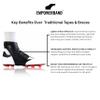 Empowerband Football Ankle Support And Protection - Lighter Faster Stronger Than Traditional Tapes & Braces (Black, L, Mens UK Boot Size 9-10) view 3