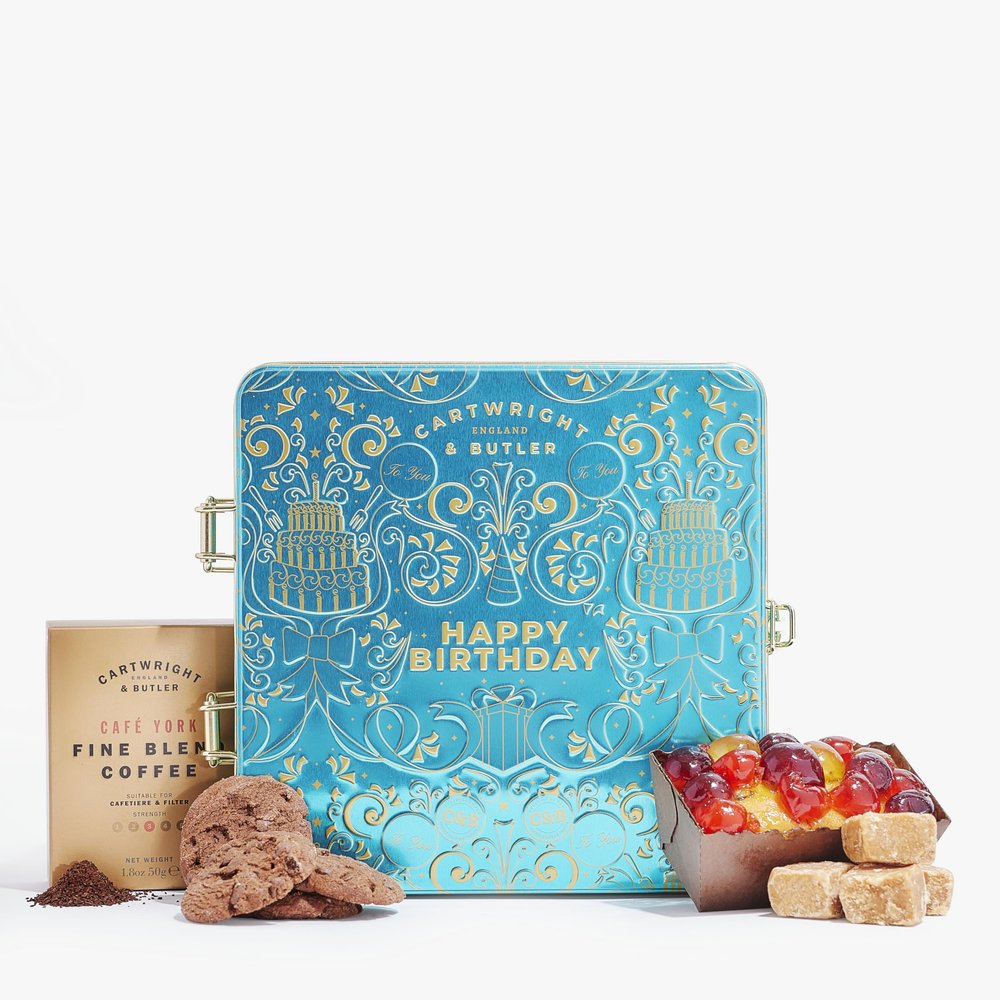 Cartwright & Butler | Happy Birthday Coffee and Cake Gift Tin