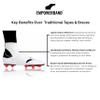 Empowerband Football Ankle Support And Protection - Lighter Faster Stronger Than Traditional Tapes & Braces (White, XXL, Mens UK Boot Size 13) view 3