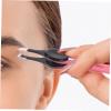 Didiseaon Stainless Steel Eyebrow Tweezers 5Pcs Set with Gel Pad Eyebrow Clips for Safe and Easy Hair Removal at Home, Travel, and Beauty Salon Random Color view 3