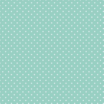 20 Napkins Pattern Small White Dots on Mint as Table Decoration Paper Napkins with Motif Also for Decoupage and Decoupage 33 x 33 cm