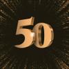 20 Birthday Napkins 50 Gold in 3D Table Decoration Paper Napkins with Motif Also for Decoupage and Decoupage 33 x 33 cm view 1
