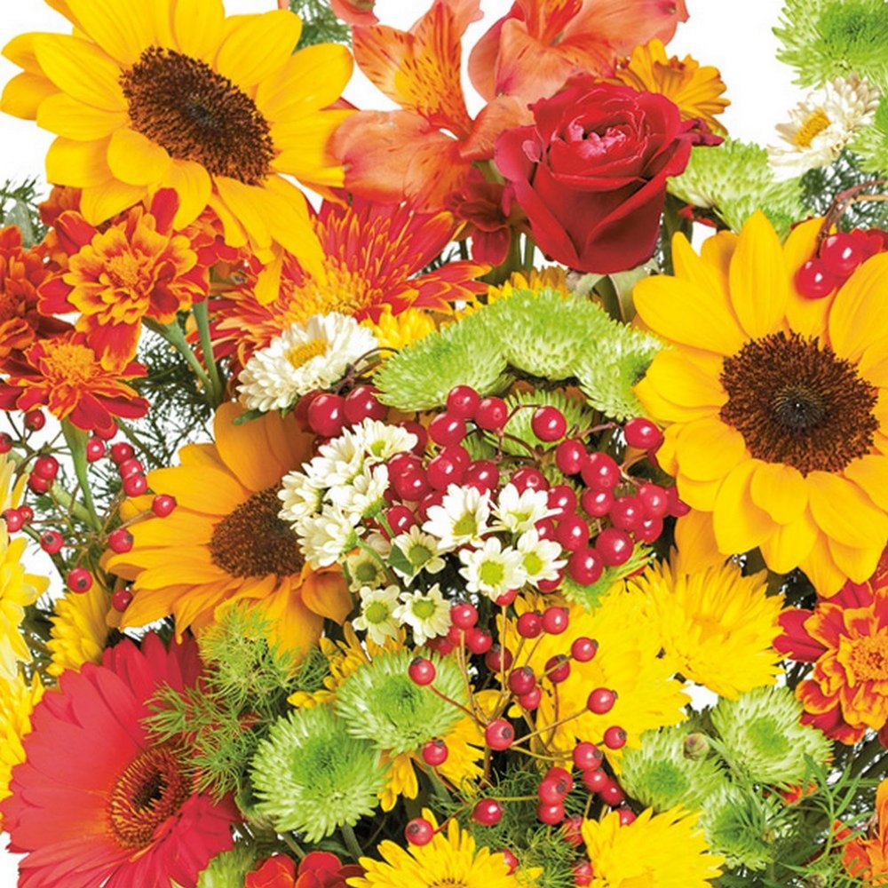 20 Napkins Autumn Large Autumn Bouquet Table Decoration Paper Napkins with Motif Also for Decoupage and Decoupage 33 x 33 cm