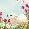 20 Napkins Easter Clip on Spring Flowers as Table Decoration Paper Napkins with Motif Also for Decoupage and Decoupage 33 x 33 cm view 1