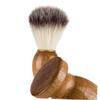 DOITOOL Wooden Handle Shaving Brush Nylon Bristles Beard Brush for Men Facial Care Wet Shave Salon Tool view 4