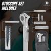 Zniry Mini Otoscope - Ear Scope with Light, Ear Infection Detector Mini Otoscope - Portable Ear Light and Exam Kit for Home Use - 3X Magnifying Fiber Optic Scope (Grey) view 3
