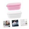 OUNONA 2pcs Portable Travel Soap Box Lid Soap Dish Holder for Bar Storage in Bathroom Travel Case view 4