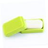 IMIKEYA Multifunctional Soap Holder with Lid Creative Soap Tray for Bathroom Kitchen and Travel Space-saving Design Green view 2