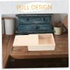 Cabilock Soap Dish Holder Pullout Lid Natural Soap Storage Box for Bathroom Kitchen Stylish Drainage Design Travel-friendly view 3
