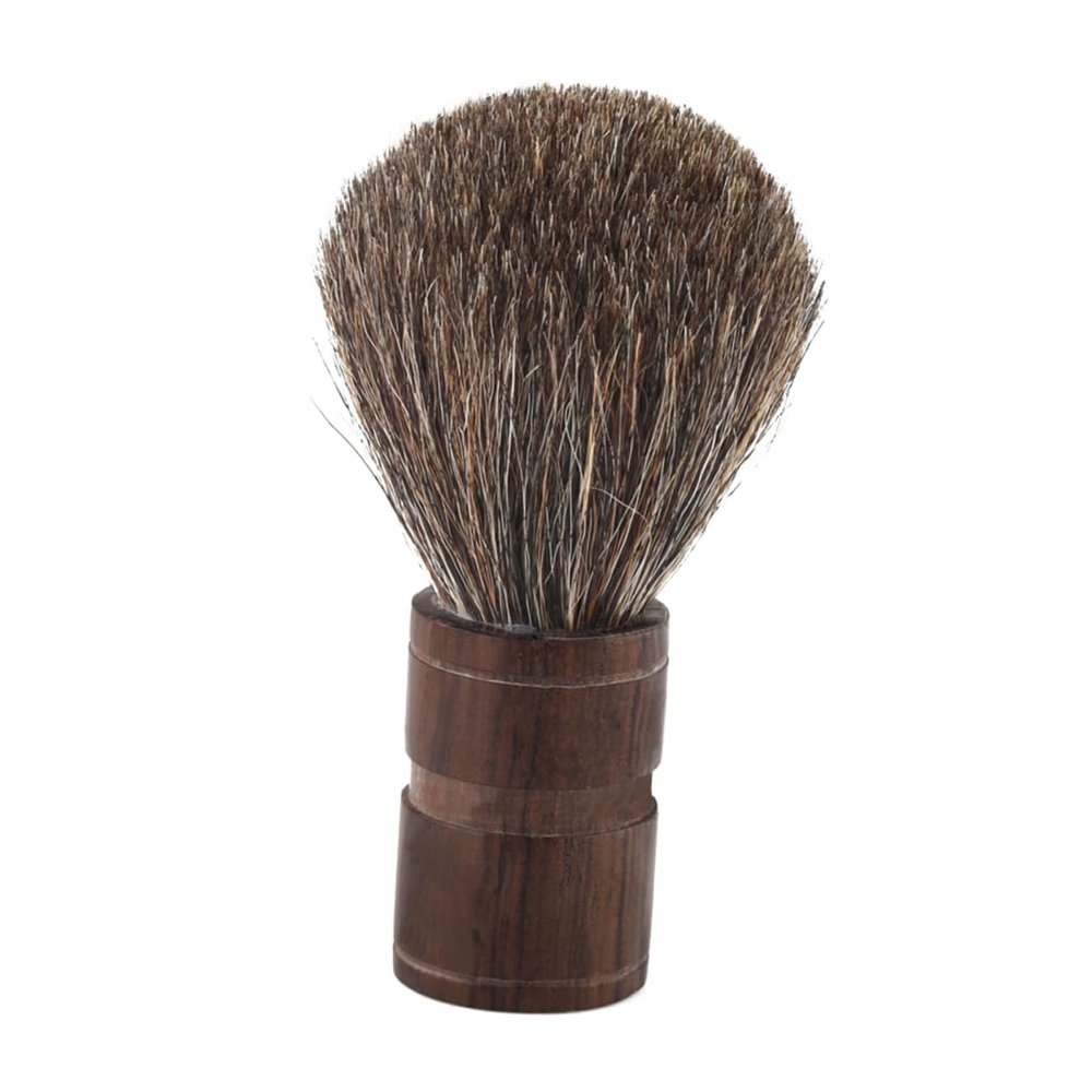 Angoily Natural Boar Bristles Beard Brush for Men Wooden Handle Mustache Care for Wet Shaving Routine