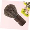 Angoily Natural Boar Bristles Beard Brush for Men Wooden Handle Mustache Care for Wet Shaving Routine view 4