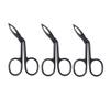 Angoily 3pcs Stainless Steel Eyebrow Tweezers Set with Oblique Tips Black Precision Facial Hair Plucker for Women Daily Eyebrow Shaping and Nose Hair Trimming view 1