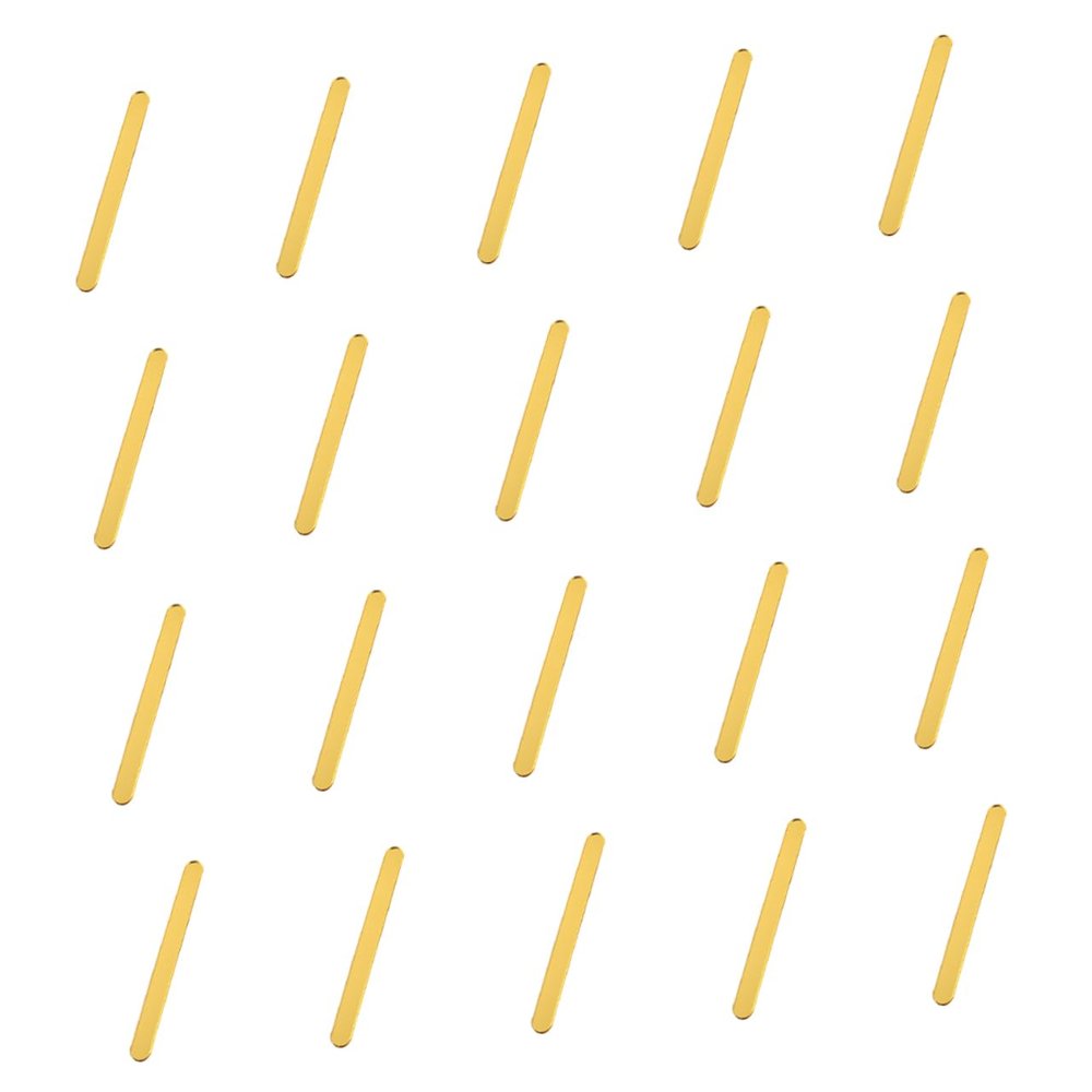 20 Pack Reusable Acrylic Ice Cream Sticks for DIY Baking Decor
