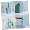 AOKWAWALIY Box of 2 Toothbrush Boxes Toothbrush Cup Toothbrush Case Made of Plastic Toothpaste Travel Toothbrush Case Toothbrush Holder Made of Plastic Toothbrush Box Lovers Large Plastic Cylinder, view 4