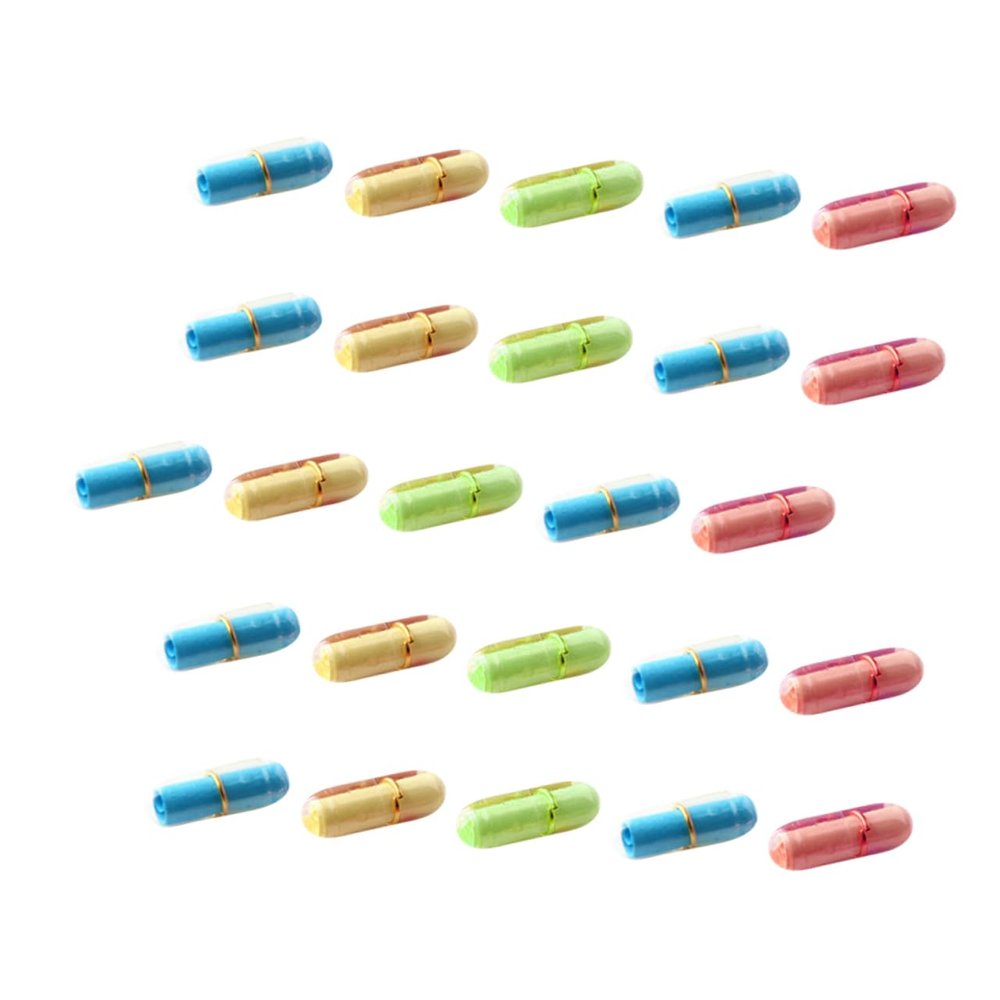 Cabilock Message Pills Bottle 99pcs Capsule DIY Love Notes Kit with Wish Paper Rolls for Valentines Day Party and Friendship Expression