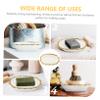CAXUSD Delicate Soap Holder Ceramic Soap Dish with Drainage Design Modern Creative Style for Bathroom Use view 2