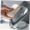 PRETYZOOM 2pcs Creative Leaf Shape Soap Dish Soap Holder Drainage for Bathroom and Kitchen Keeps Dry Modern Design for Easy Storage view 2