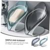 PRETYZOOM 2pcs Creative Leaf Shape Soap Dish Soap Holder Drainage for Bathroom and Kitchen Keeps Dry Modern Design for Easy Storage view 4