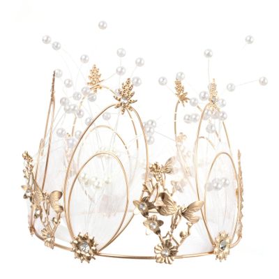PRETYZOOM Birthday Cake Decorations Dragonfly Fairy Crown Wedding Cake Adornments Party Head-wear